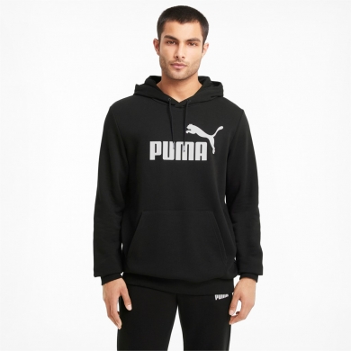 Puma Bluza dresowa Essential Big Logo - Bawełna - czarna Mężczyźni